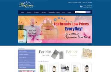 Perfume home website